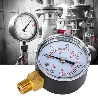 Manometer 0-60 PSI 0-4 Bar - 1/8 BSPT 40mm Zifferblatt