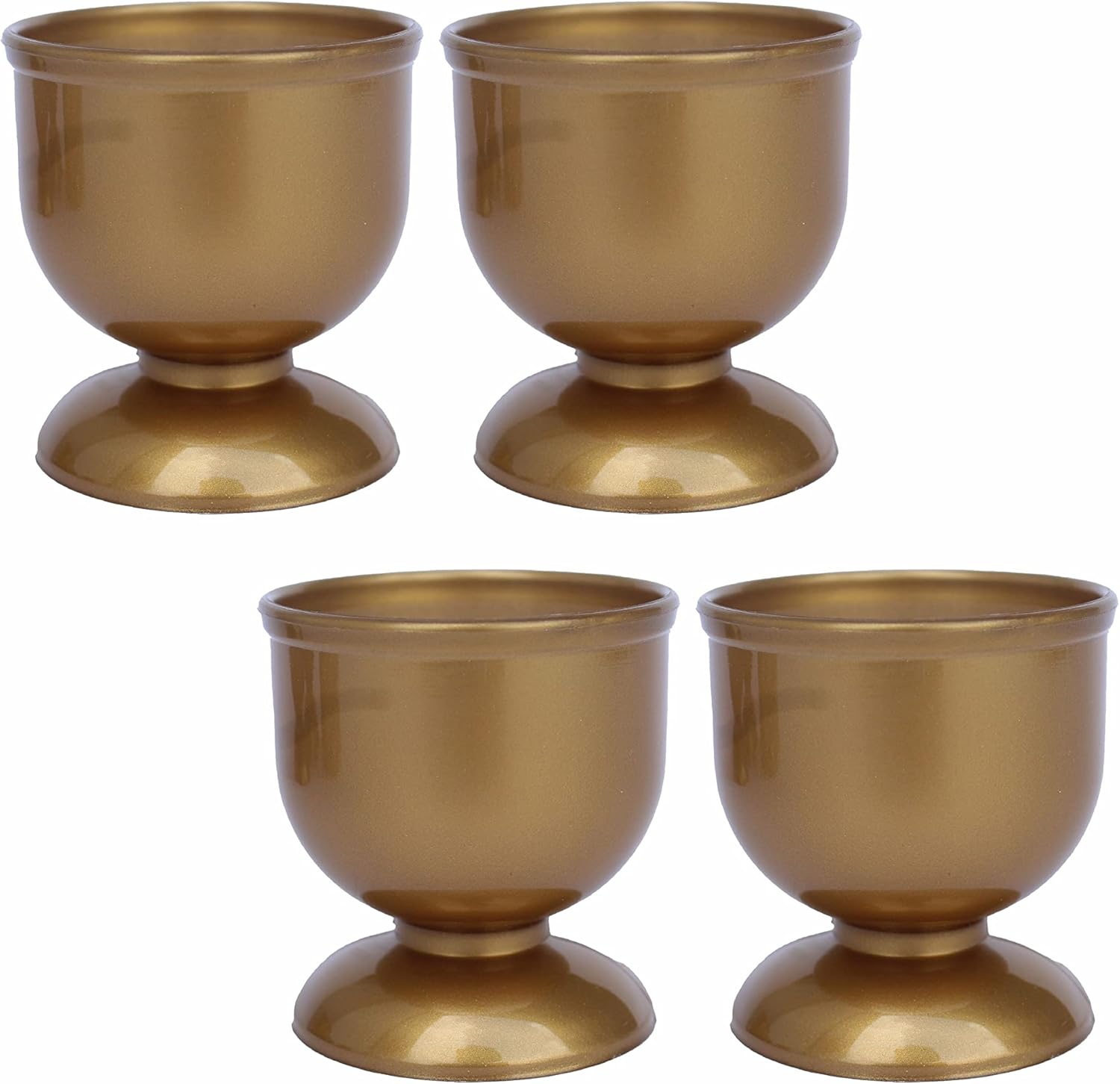 SUL Plastic Egg Cups Set; Soft Boiled Egg Cup Holders for Breakfast