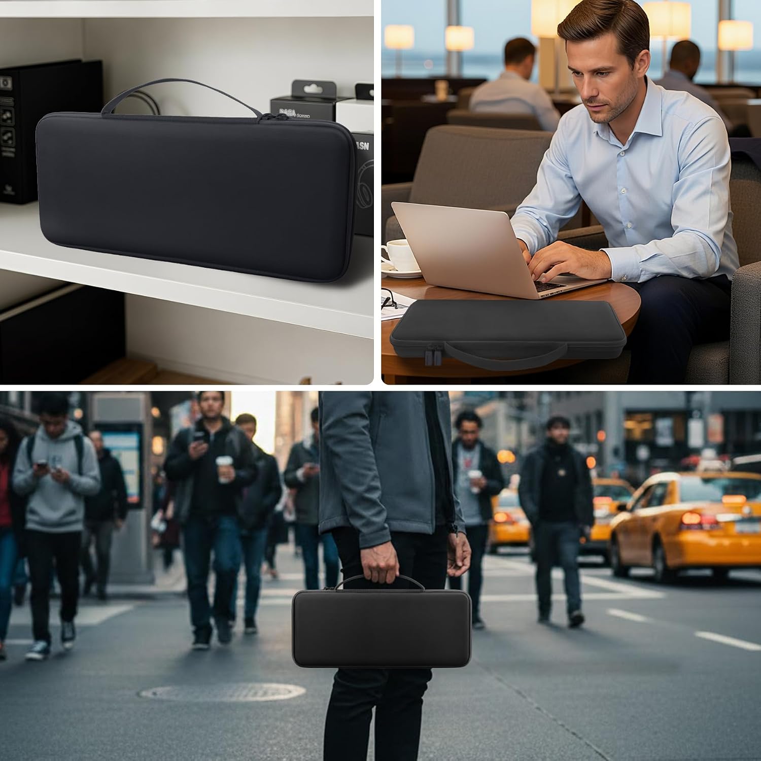 co2CREA Hard Travel Case for Logitech G515 / G915 TKL Gaming Keyboard