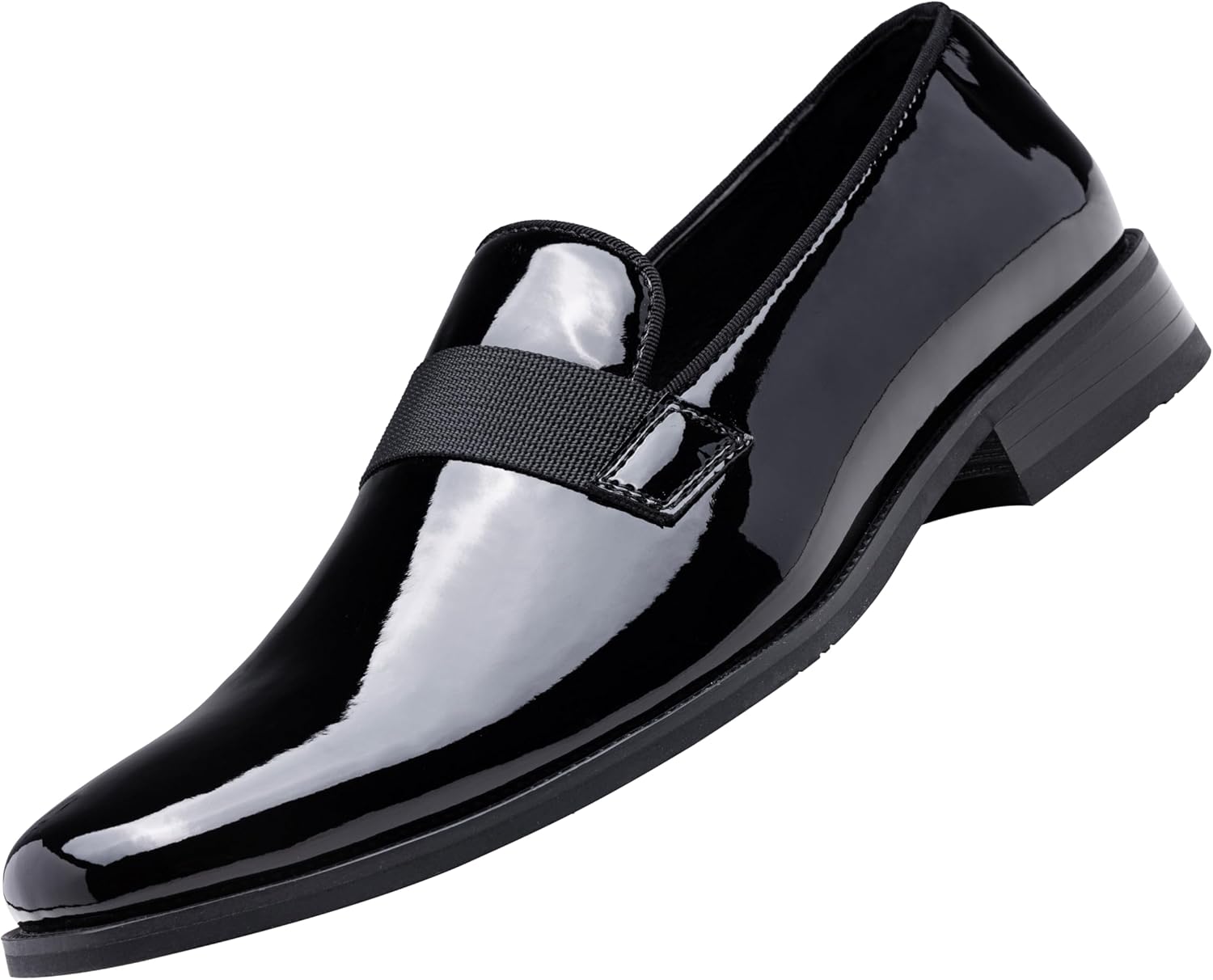 Jousen Men's Tuxedo Shoes Black Dress Shoes for Men Business Formal Mens Loafers Slip On