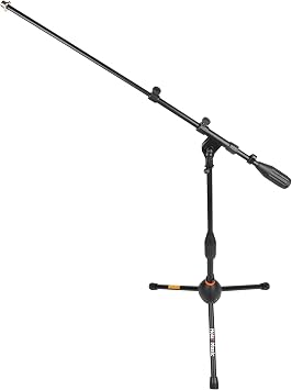 Hola! Music Mic Stand w/Adjustable Height for Home, Studio, Office or Stage Use Low Profile Kick Drum
