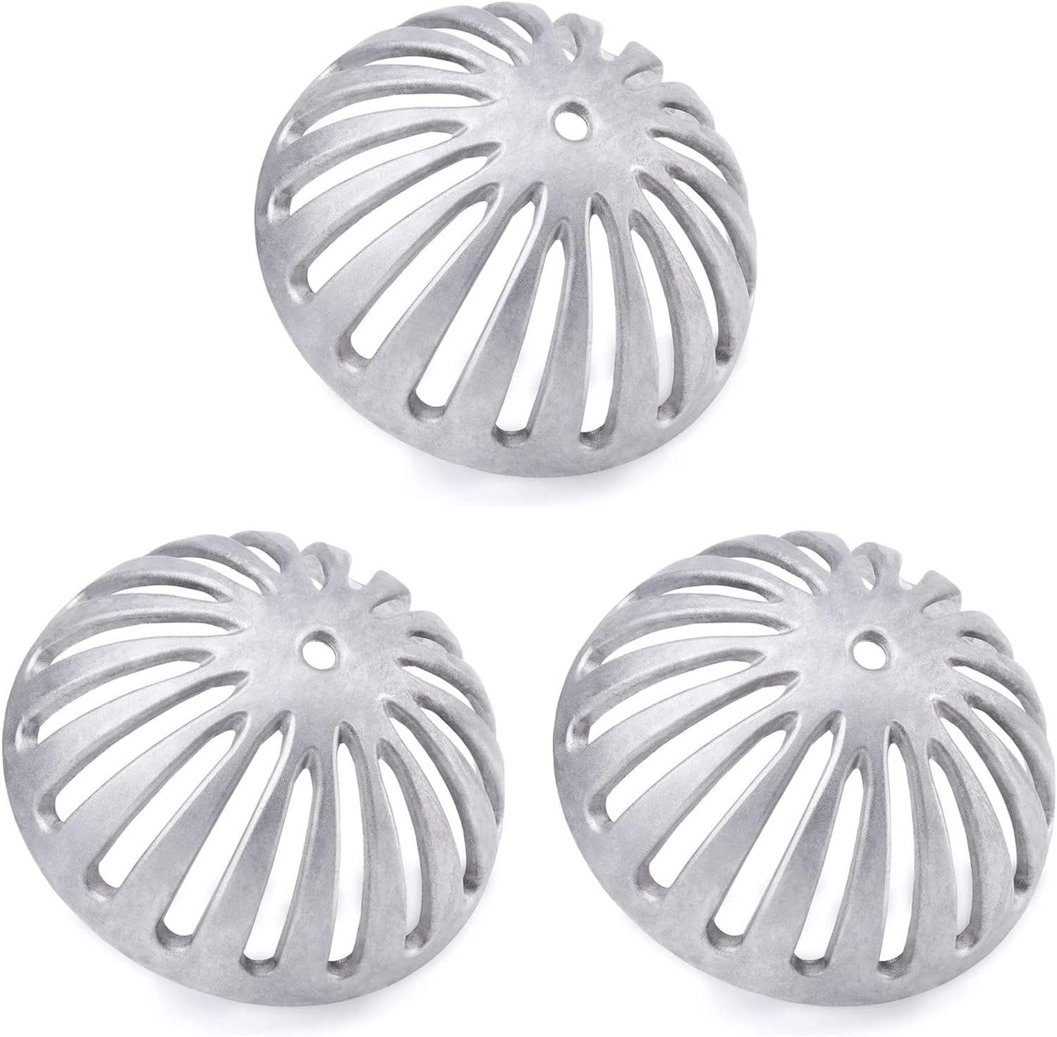 Floor Sink Dome Strainer Cover, Heavy Duty Aluminum Dome Drain Cover, Floor Drain Cover for Restaurant, Home, Garden, Kitchen, Bar, Buffet or Food Service 5-1/2" W x 2-1/4"H(10PCS)