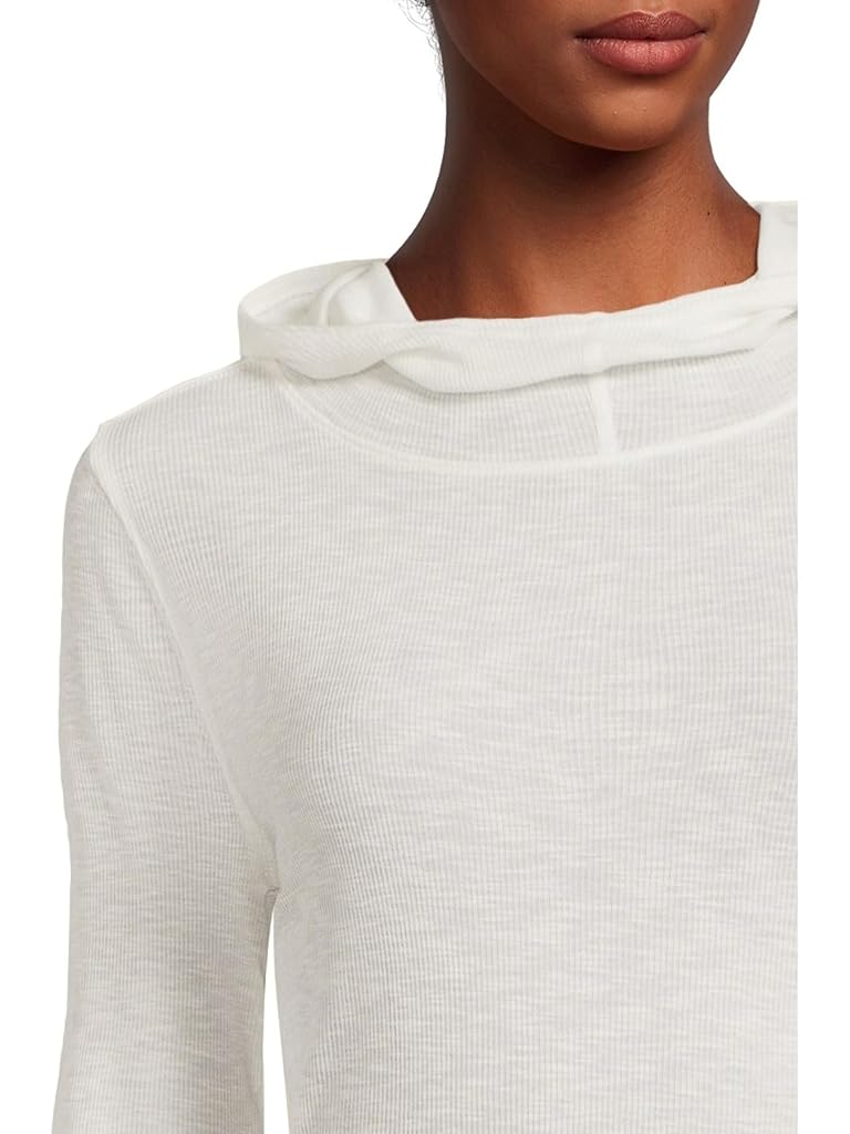 White Free People Breathe Easy Long Sleeve
