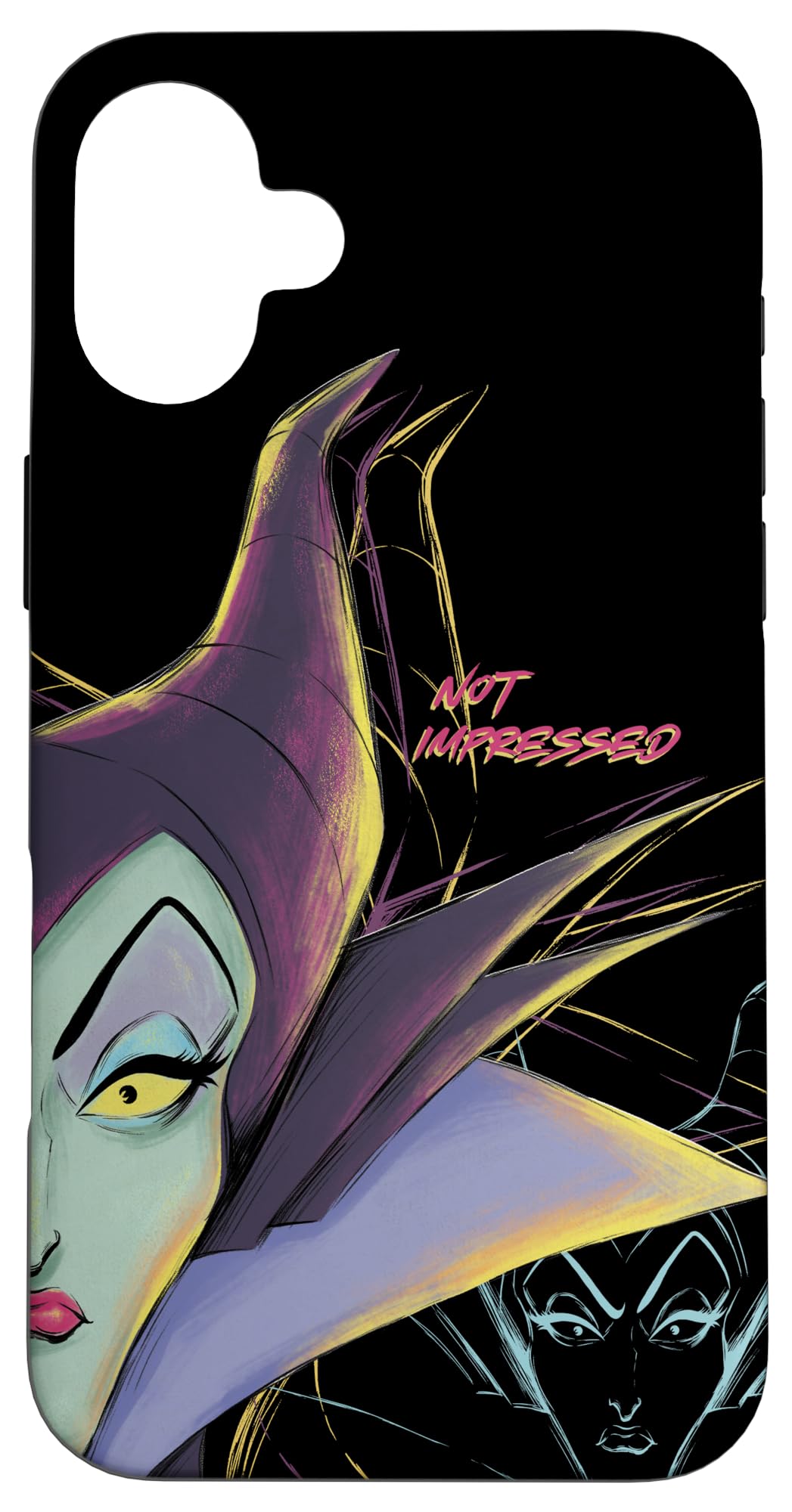 iPhone 16 Plus Disney Villains Maleficent Not Impressed Halloween Case