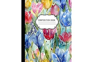 CraftyGirl Journals: Spring Tulips Composition Notebook