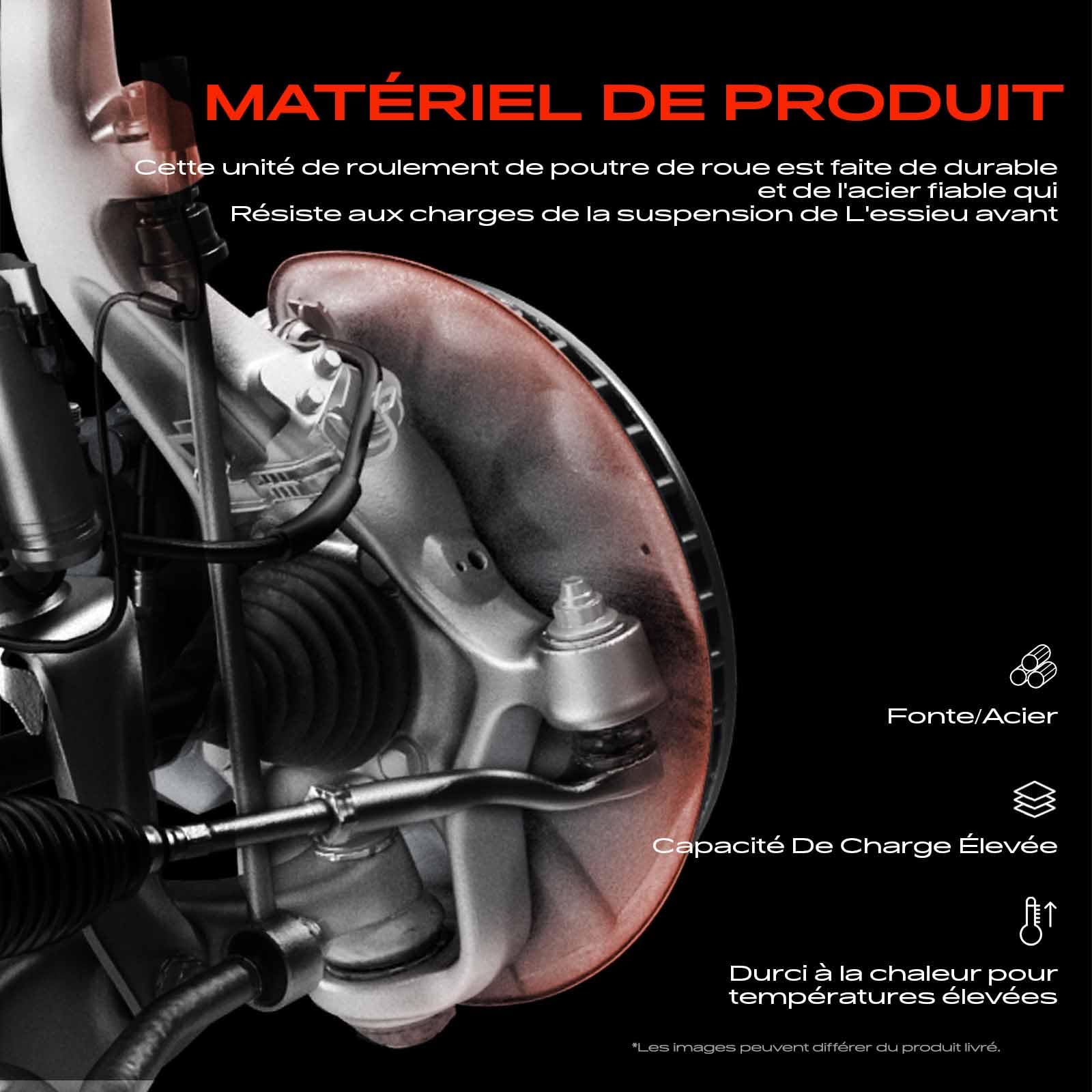 Frankberg Roulement de roue de moyeu de direction avant gauche 330785 | Compatible avec: C4 II NC, C4 II Saloon NC, Berlingo Box/MPV B9, C4 I Box/Hayon LR, C4 I LC, Partenaire Combispace 5 G