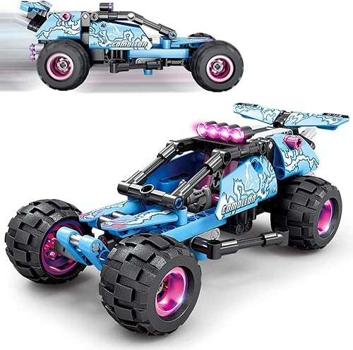 HEGOAI Juego de juguetes de construcción de autos de carreras para niños, fanáticos del campeonato de autos de niños de 8 a 14 años (192 piezas)