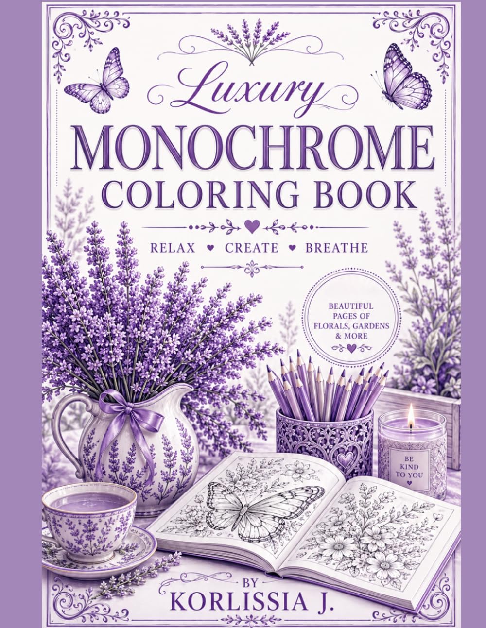 LUXURY MONOCHROME COLORING BOOK