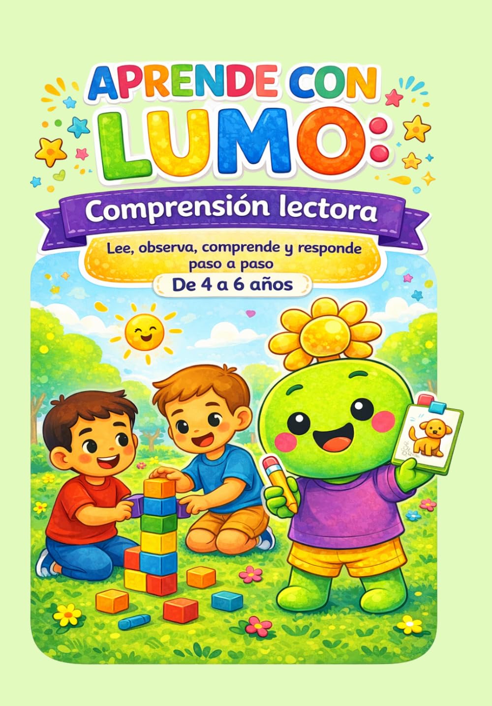 Comprensión Lectora: Lee, observa comprende y responde paso a paso . De 4 a 6 años.