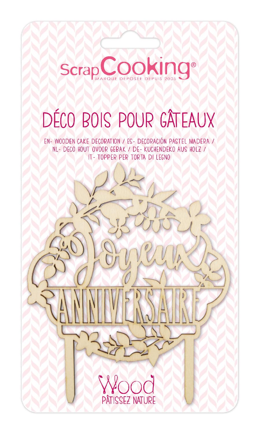 Scrapcooking Cake Topper Happy Birthday