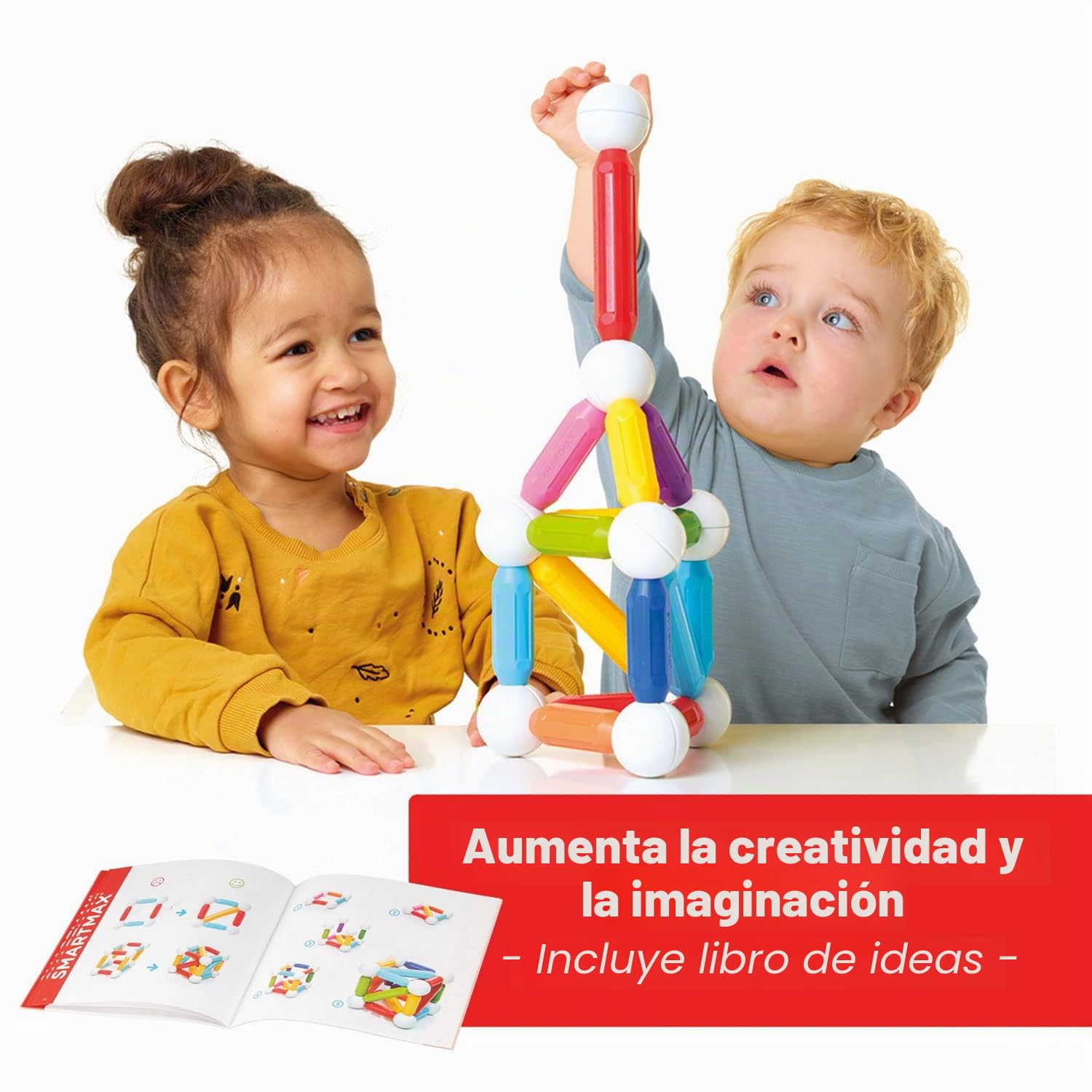 Smartmax - Start | Juguetes Niños 1 Año A 6 Años | Imanes Niños | Juegos Educativos Niños 2 Años A 6 Años | Bloques Construccion Niños | Juegos Infantiles