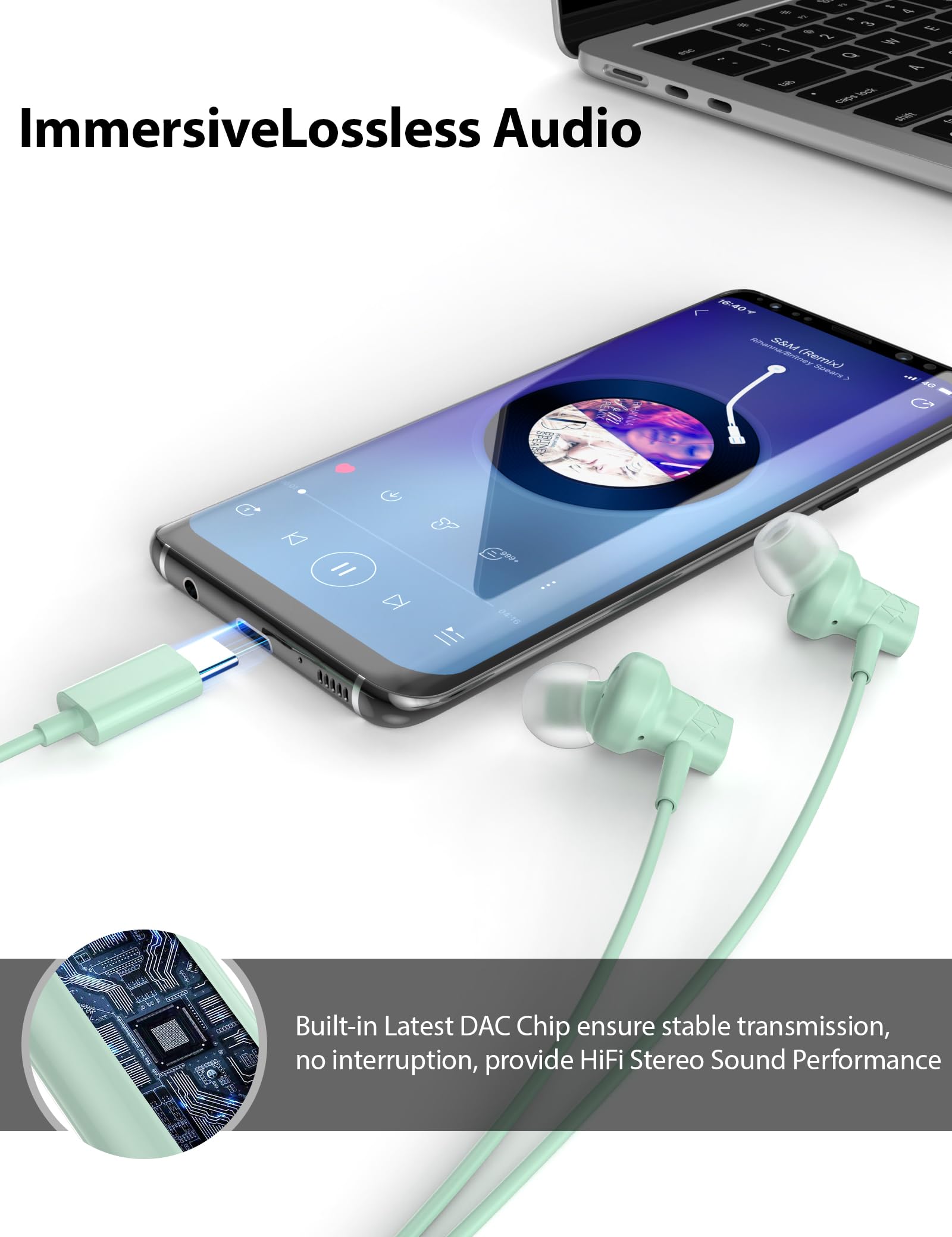 USB C Earbuds for Google Pixel 9 10 Pro XL Fold 8 8a 7 7a 6a Wired Android Headphones with Clear Call Mic Noise Isolating HiFi Stereo in Ear Type C Earphones for Samsung Galaxy S25 Ultra S24 S23 5G