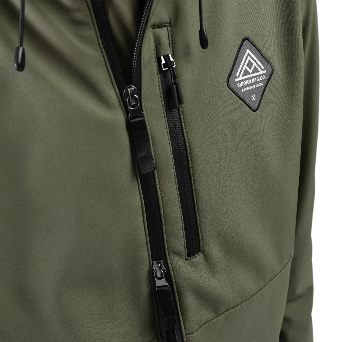 SIROKO - Kurtka Narciarska Softshell Siroko W2 Army - XS - Zielony