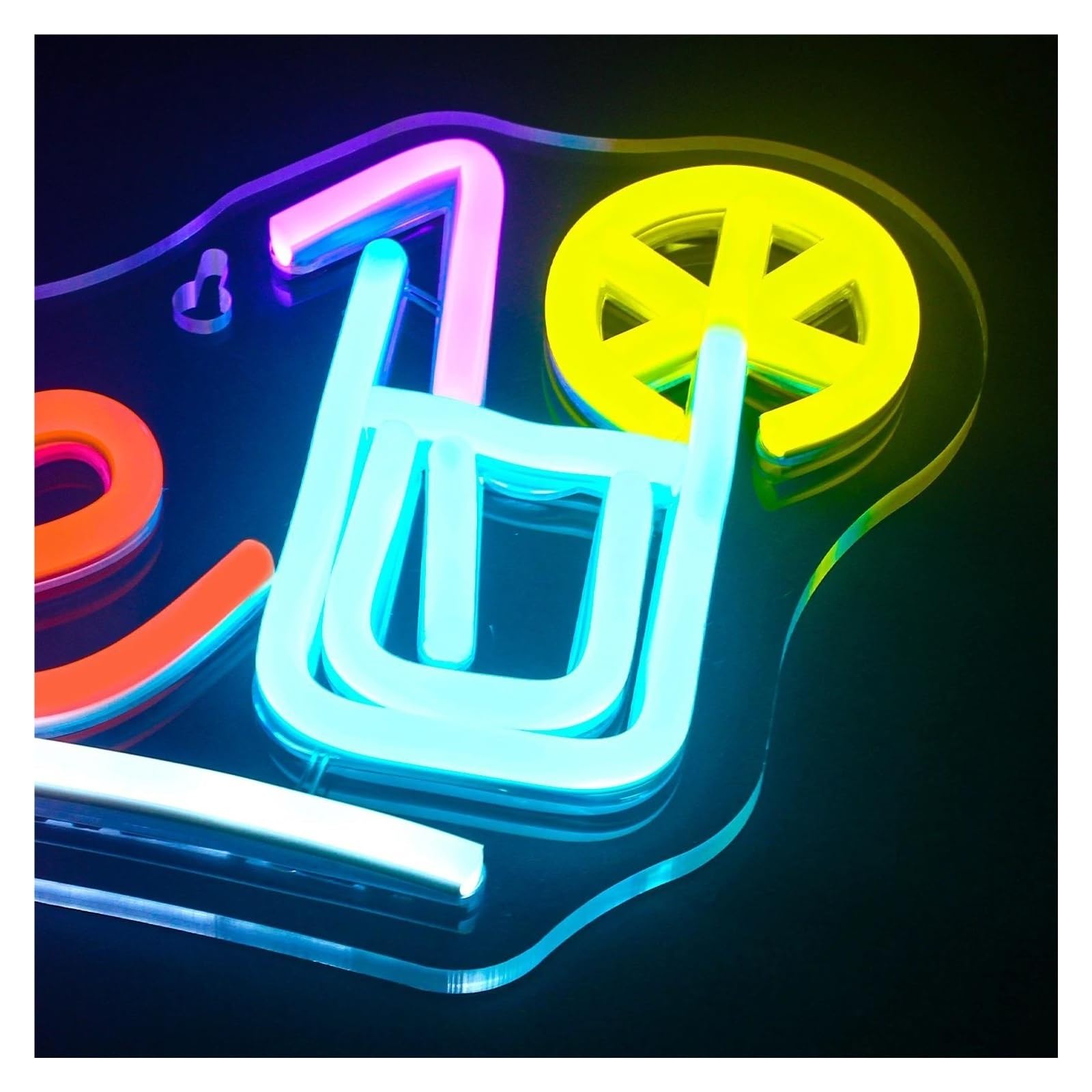 Lampe Néon Panneau lumineux LED pour décoration murale alimenté par pour USB pour magasin de jus fête cafés pubs restaurants chambre à coucher