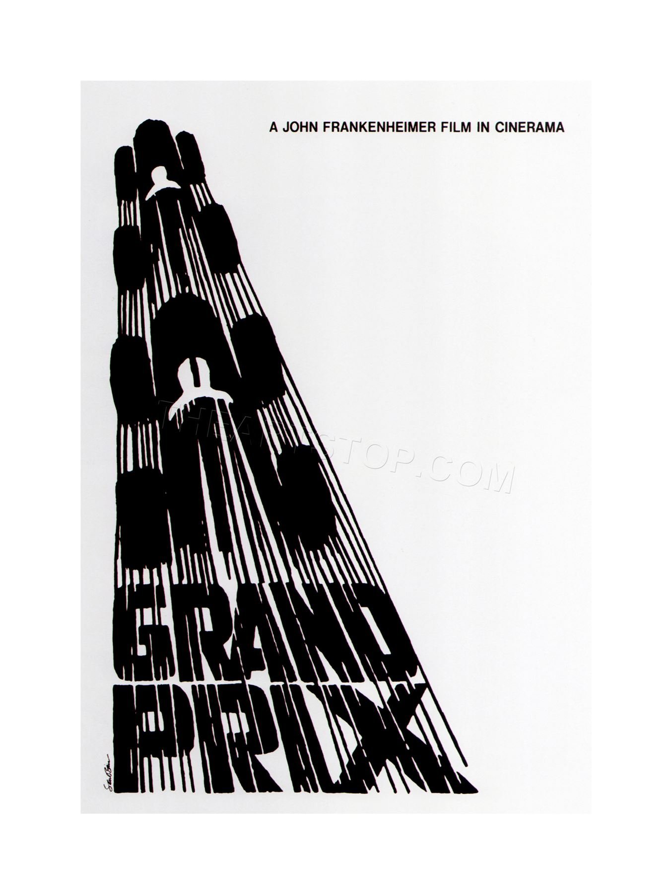 Wee Blue Coo Movie Film Ad Grand Prix James Garner USA Wall Art Print