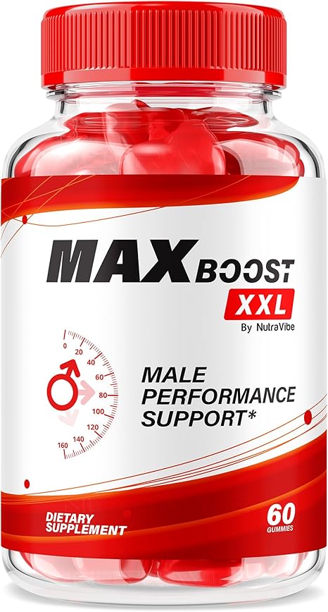 Max Boost XXL Gummies - Max Boost Plus, Gluco Control MaxBost XL Potent Blend to Help Support Stamina, Energy & Performance | Delicious, Easy-to-Chew Daily Formula (60 Gummies)