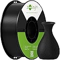 Soleyin PLA Filament 1.75mm, Neatly Wound 3D Printer Filament 1kg Spool (2.2lbs), High-Speed Printing, Dimensional Accuracy ±0.02mm, Strong Toughness No Warping, Fit Most FDM 3D Printers,Black