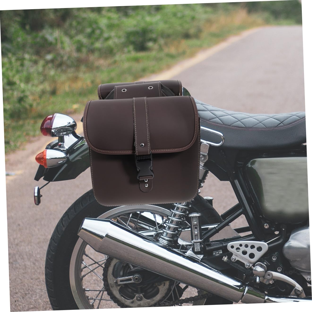 GANAZONO Motorradtasche Abnehmbar aus Leder mit Großem Fassungsvermögen für Einfach zu Reinigen und Reisetasche Motorradfahrer