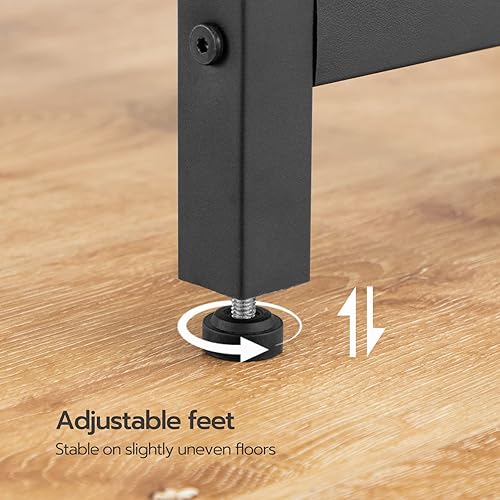 Miniatura 7 de HOOBRO Bar Table and Chairs Set, 47.2” Rectangular Pub Table with 2 Stools for Small Space, High Top Table, 3-Piece Breakfast Set, Sturdy Metal