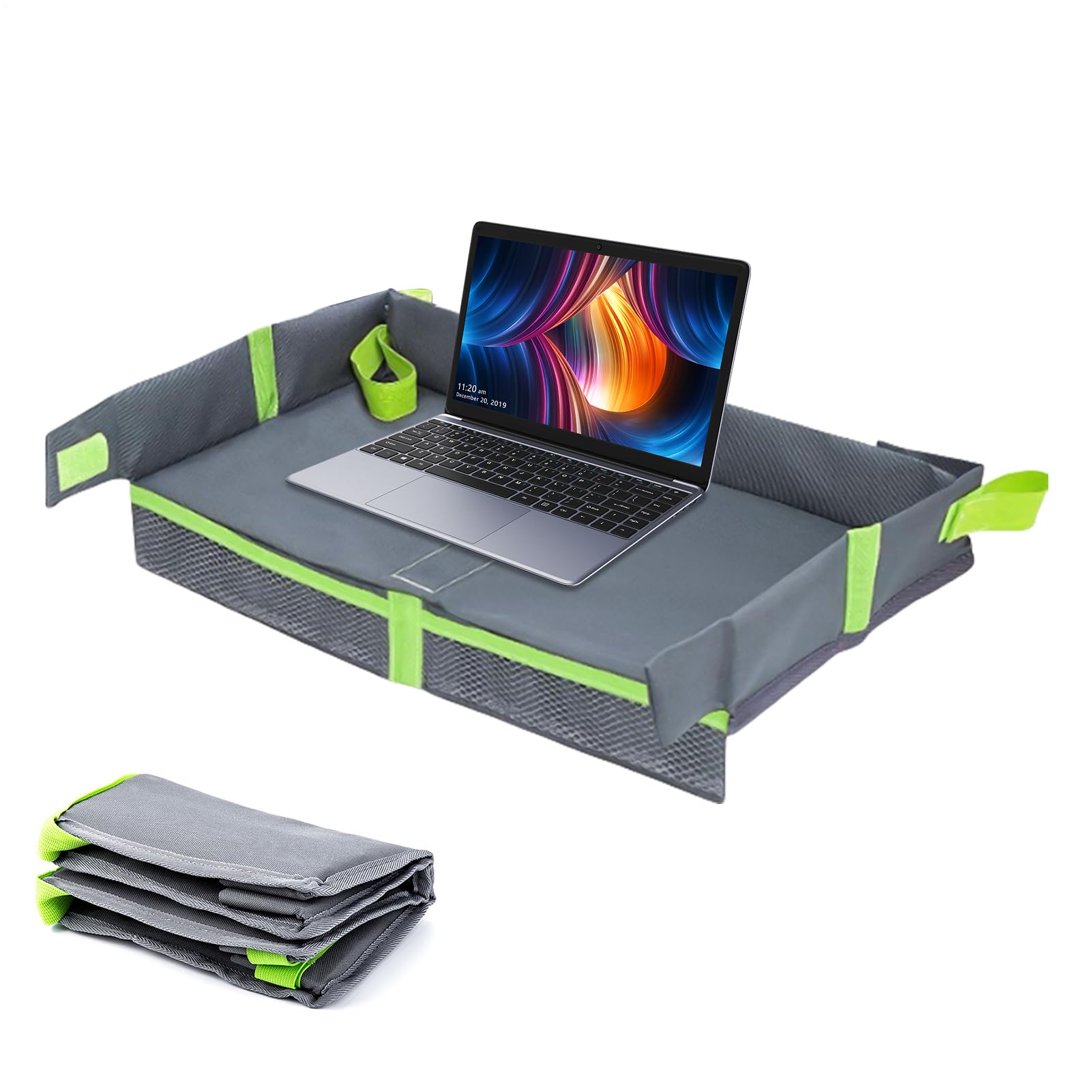 Foldable Travel Tray - Lightweight Kids Travel Tray, Airplane Portable Table | Road Trip Children's, Compact Trays Washable Kids for Outdoor