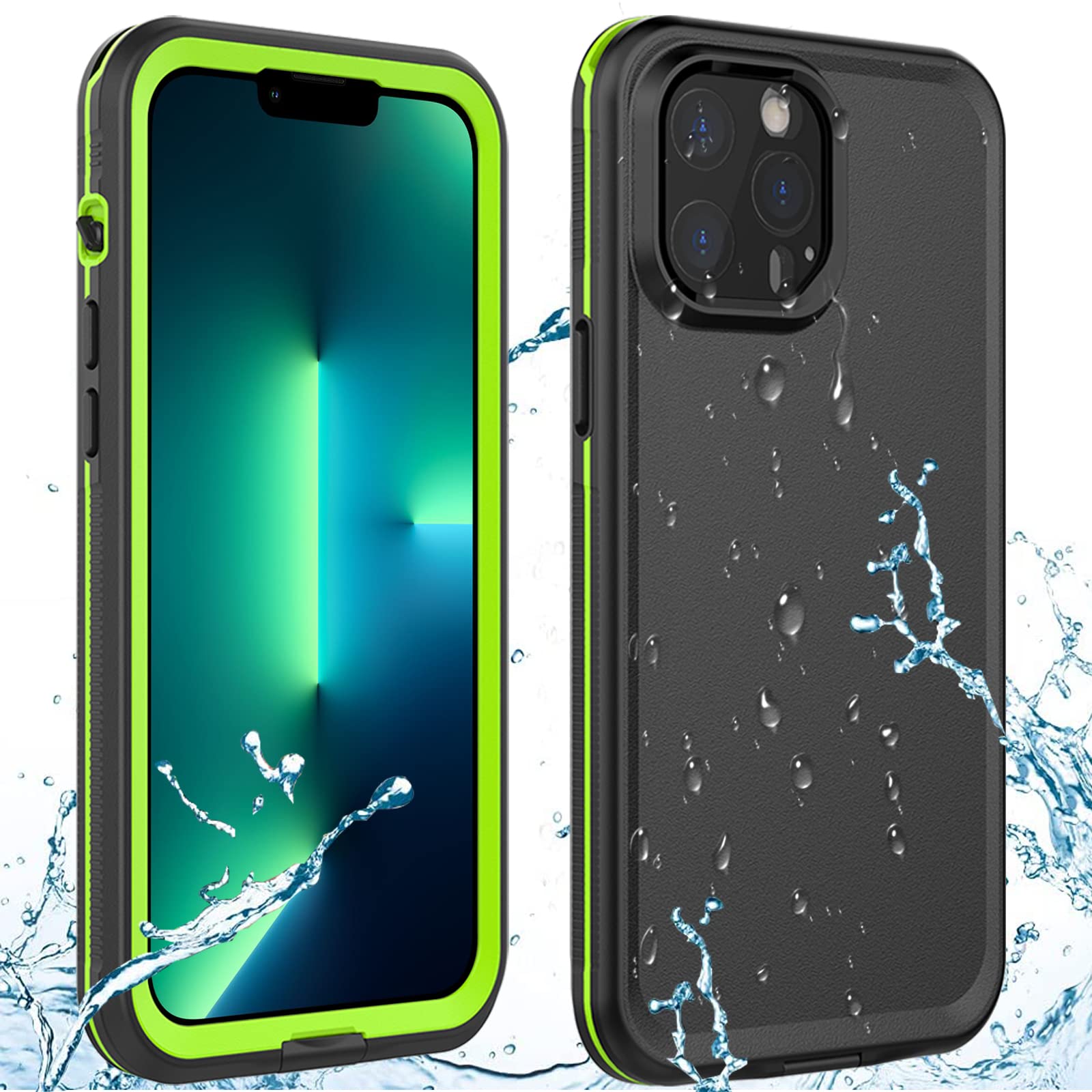 PINGTEKOR iPhone 13 Pro Max Waterproof Case,Retail Packaging,IP68 Full Sealed Snowproof Dustproof Shockproof Heavy Duty Protection Cover with Screen Protector for iPhone 13 Pro Max 6.7 Inch