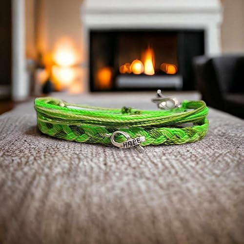 Miniatura 3 de Pulsera de concientización sobre el cáncer de linfoma, en apoyo de los seres queridos que luchan contra el cáncer