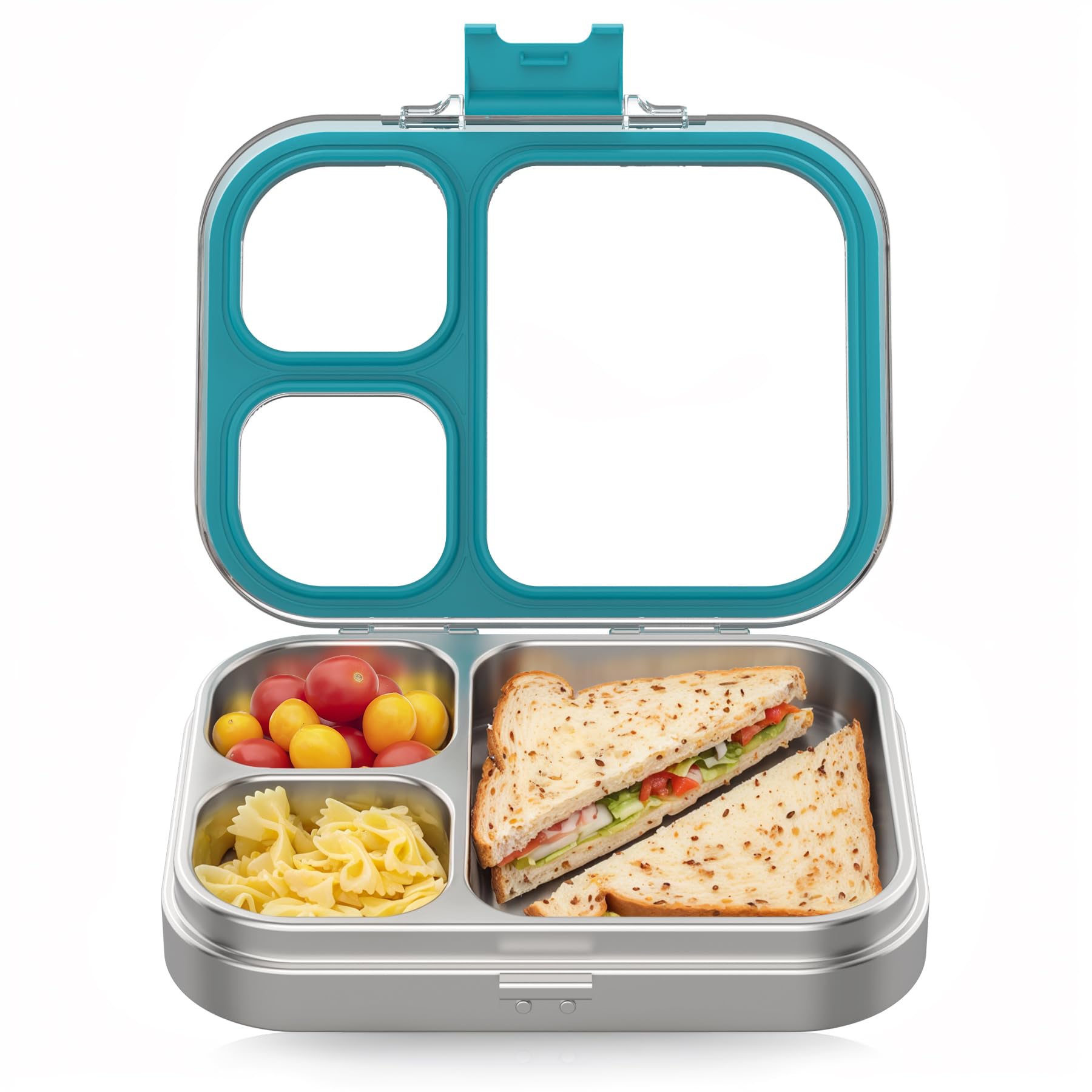 HOMEKOL 3-Compartment Stainless Steel Bento Lunch Box
