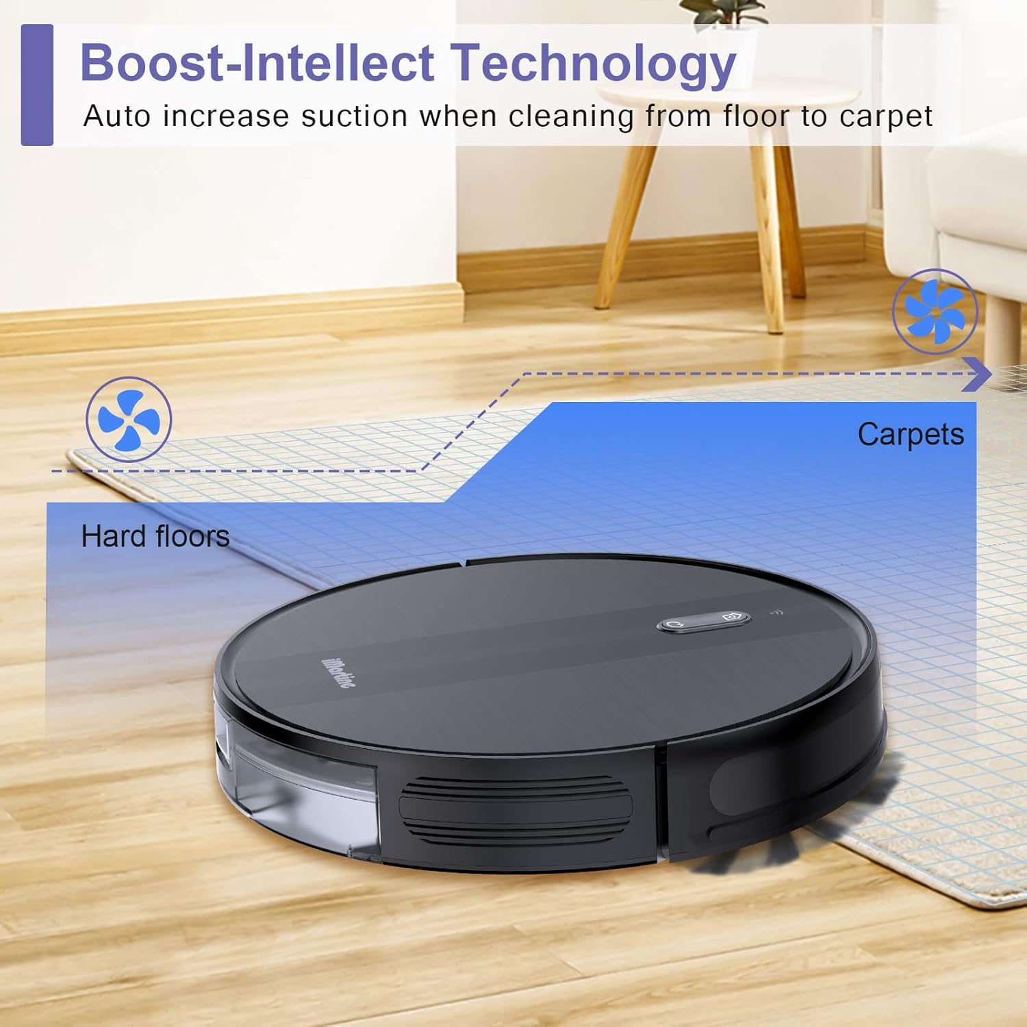 Gеt Chеар Prісе iMartine Robot Vacuum and Mop Combo with Boundary Strips, Super-Strong Suction, Quiet, Self Charging Robot Vacuum Cleaner, Cleans Hard Floors to Medium Pile Carpets, Works with Alexa, Google Assistant