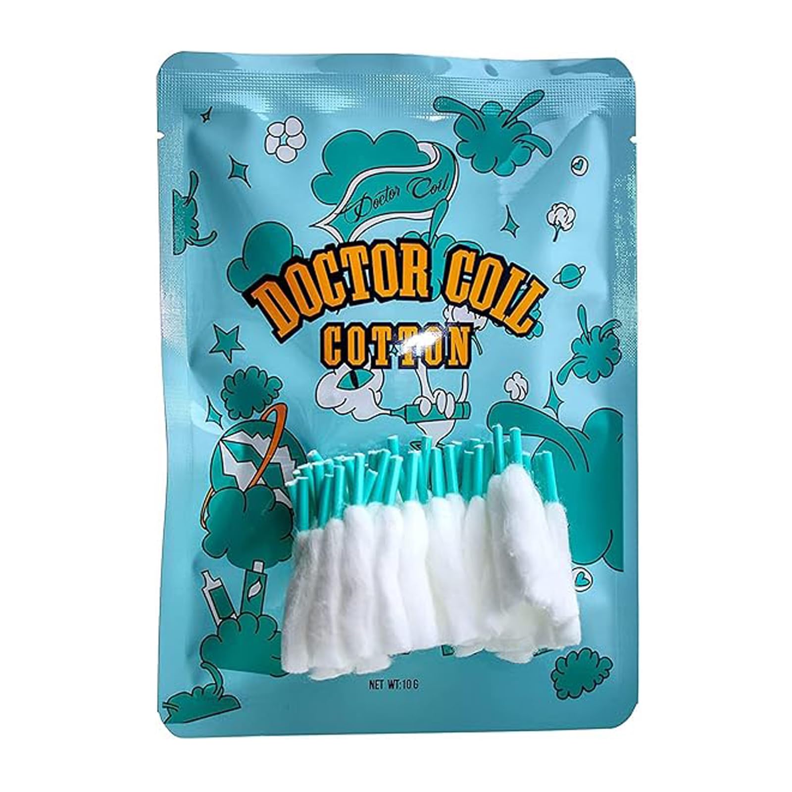 Coton à Bobiner AiTURE - Diamètre 3mm - Super Absorbant - 50 Pièces Pour Vape