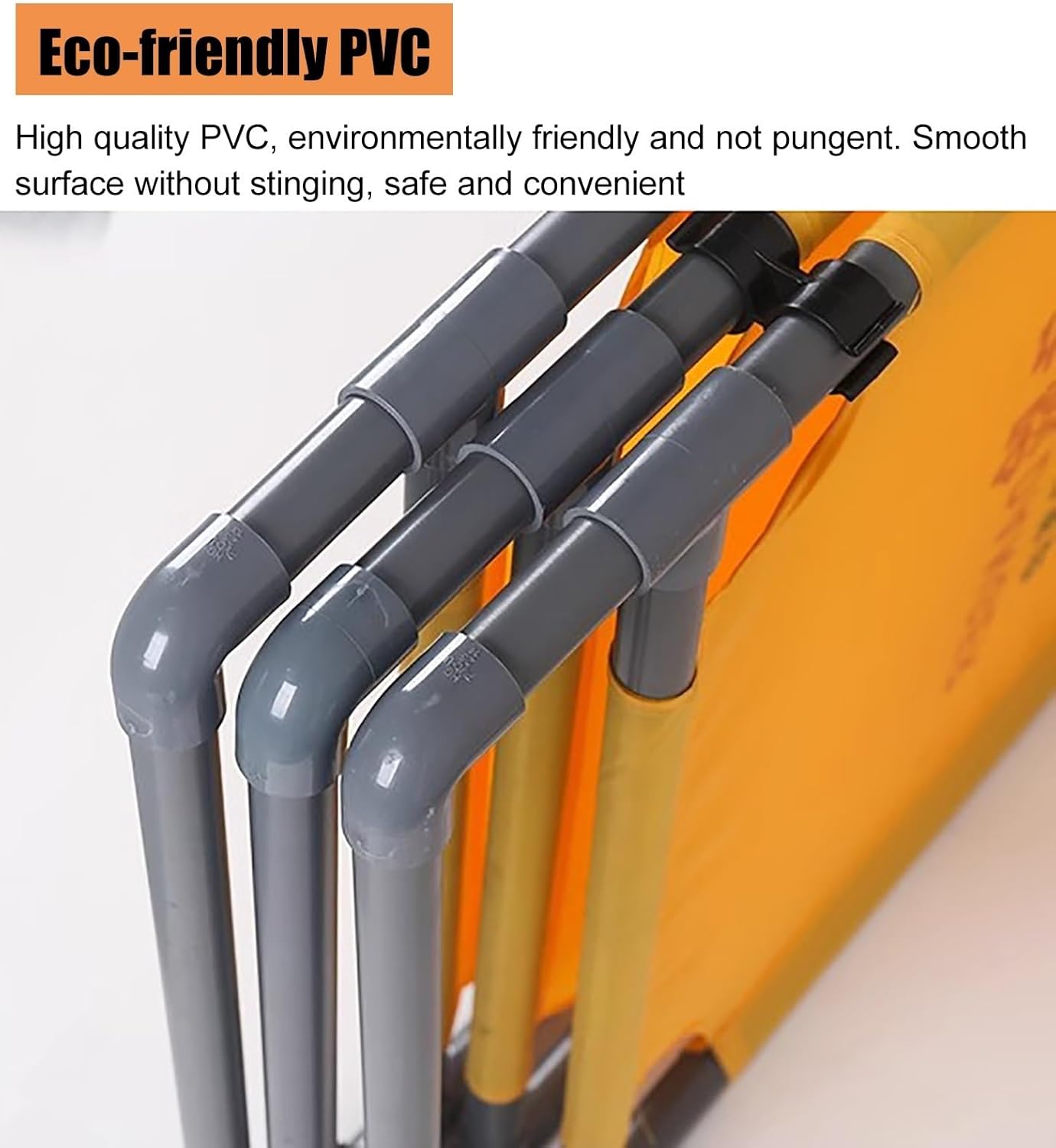 Portable Expandable Barricade Gate - Collapsible Plastic Barrier for Maintenance, Pedestrian Safety, Roadblock, Shopping Mall Closure (Red) - Sturdy & Easy to Transport