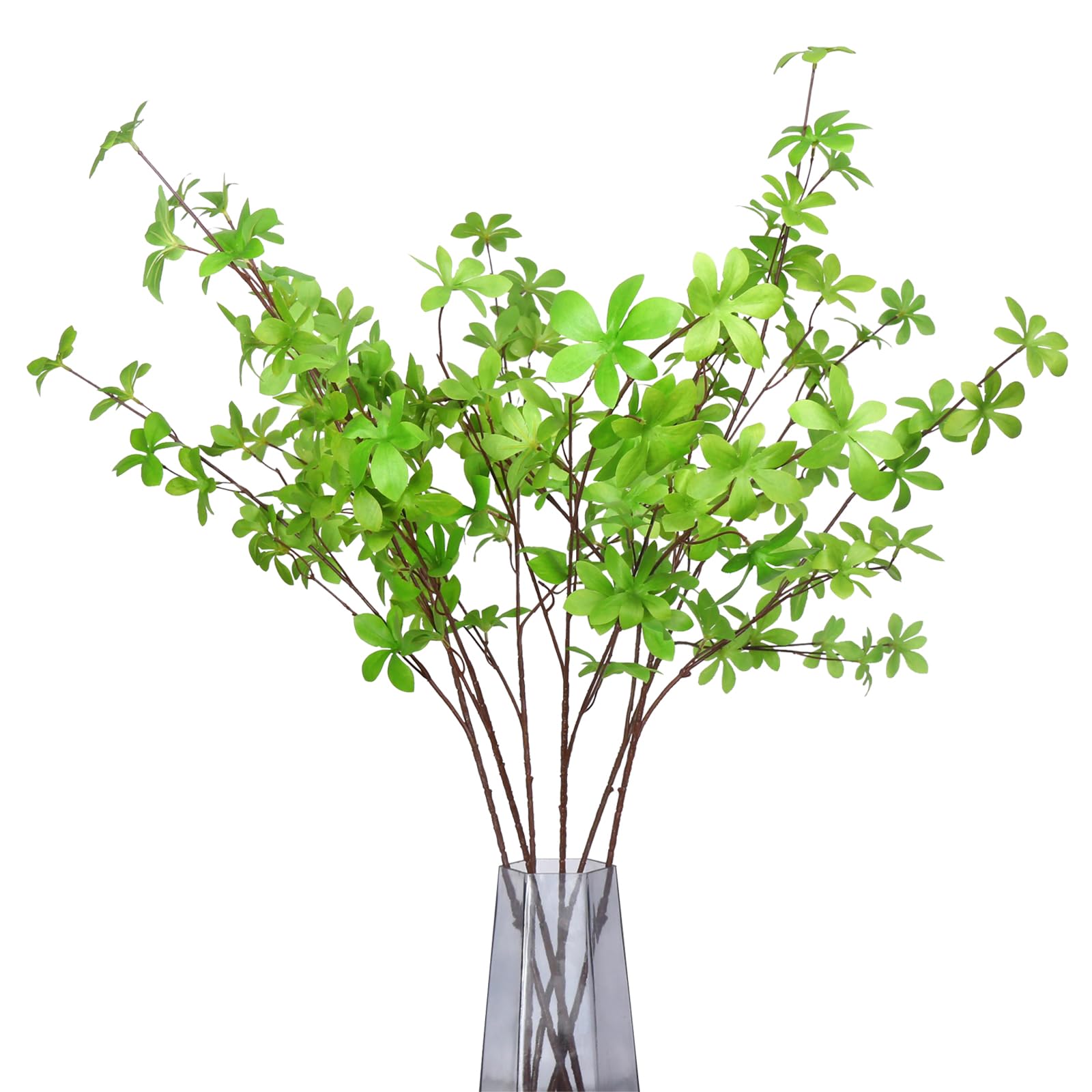 VIKINGS PANDA 3 Pcs Faux Greenery Stems 31" - Fake Plants with Leaves, Stems and Branches for Vase Fillers and Centerpiece Table Decorations