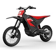 D2 3550W Peak Electric Dirt Bike, 48V/26AH Battery, Max 40MPH, 14''/12'' Off-Road Tires Ebike, Hydraulic Brakes & Dual Suspension, 53-Mile Range Electric Motorcycle for Adults Teens Age 13+