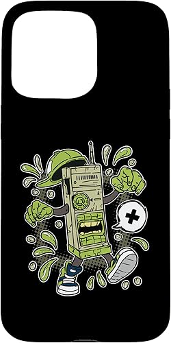 Miniatura 27 de iPhone XS Max Cartoonish WalkieTalkie Design For Kids In Comic Style Case