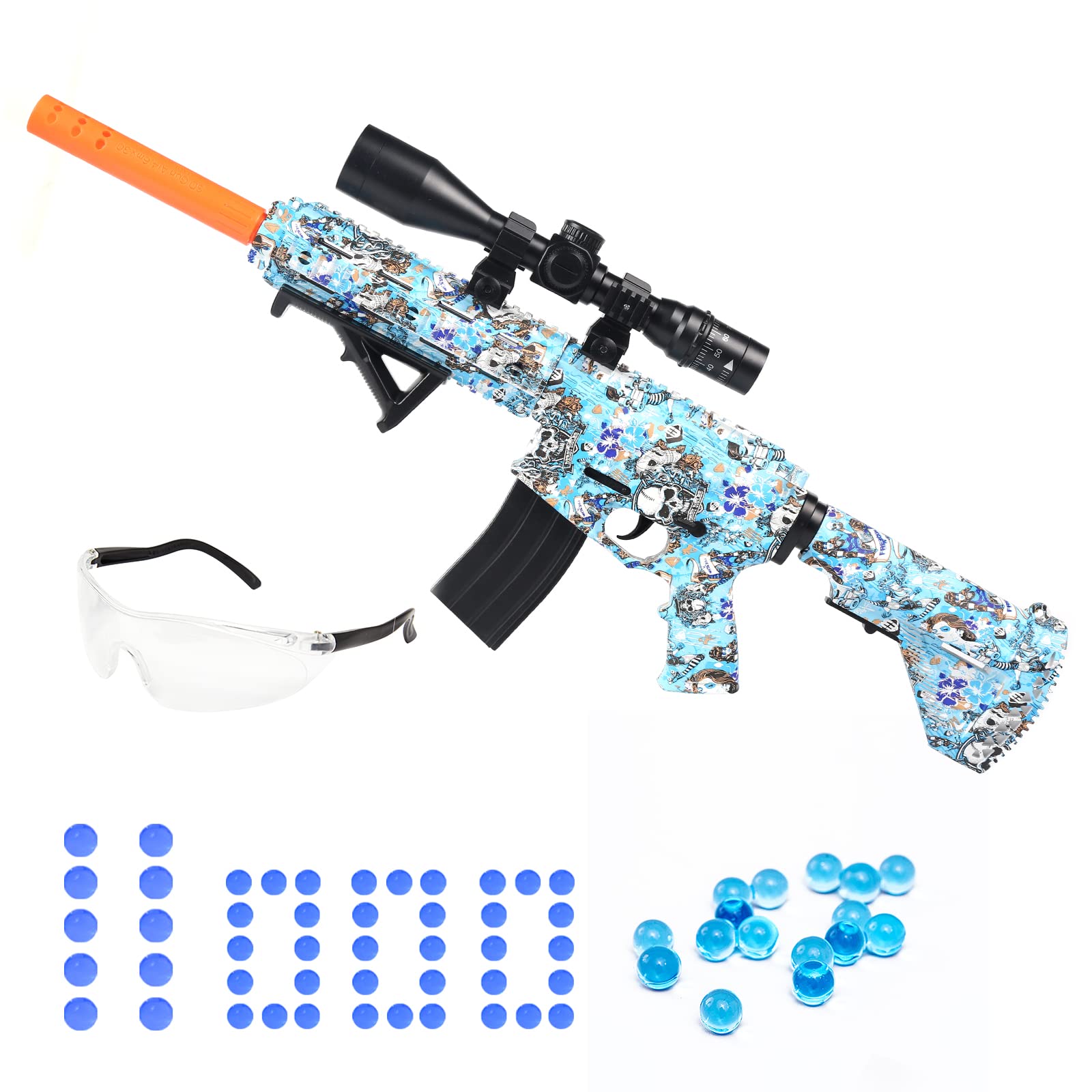 Gel Blaster Toy Gun,Splatter Ball Gun,NO for Nerf Guns EVA Bullet,Electric M416 with 11000 Non-Toxic