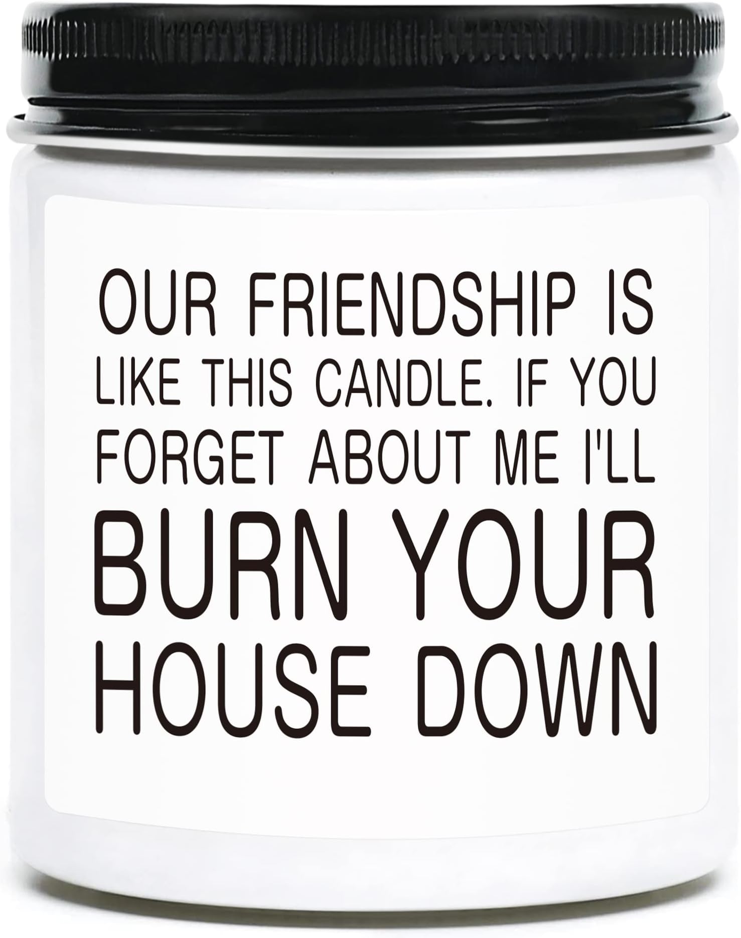 Lavender Scented Candle - Friendship Gifts for Women Best Friends - BFF Birthday Gifts for Friend Female Leaving- Bestie Going Away Gift for Friend - Funny Farewell Moving Away Friend Gift