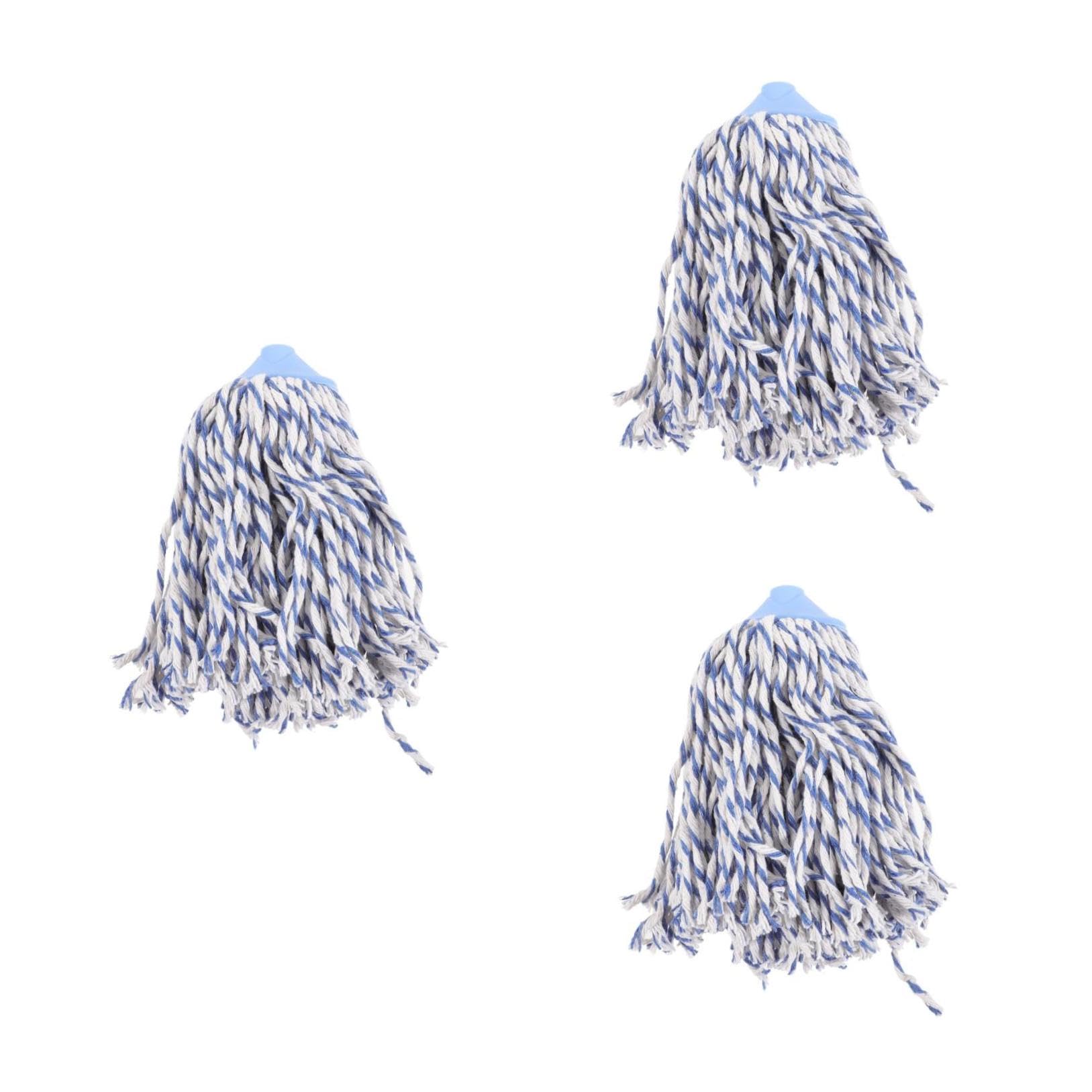 3 Piezas Cabezal de Mopa de Repuesto para Fregona Mop de Absorción de Agua Accesorio de Limpieza Práctico para Hogar Recambio de Reutilizable para Eliminación de Manchas