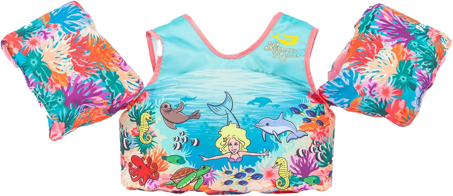 Body Glove Paddle Pals Learn to Swim Coast Guard Approved Kids Life Jacket PFD
