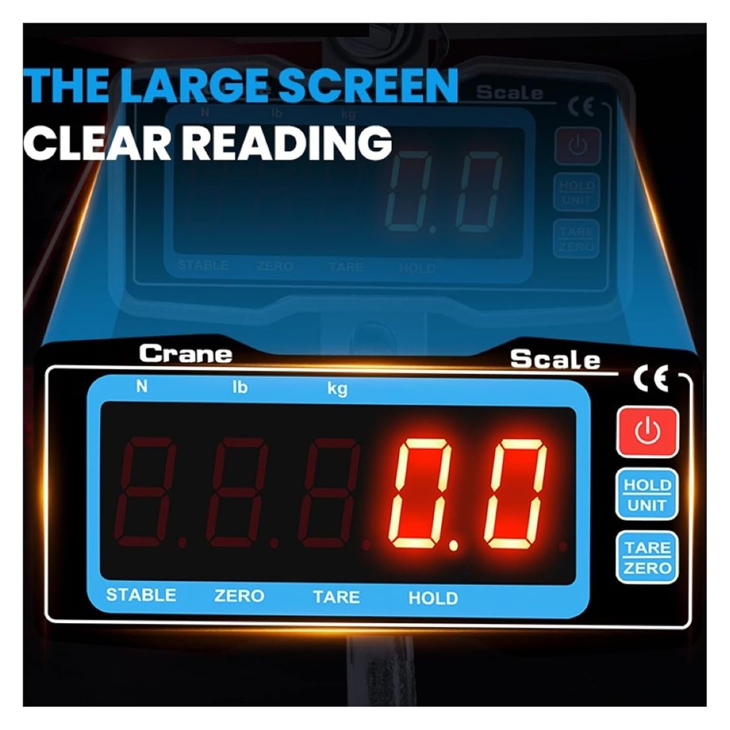 Hanging Scale Luggage Scales Digital Crane Portable Heavy Duty LED Industrial Weighing Hook with Remote Control