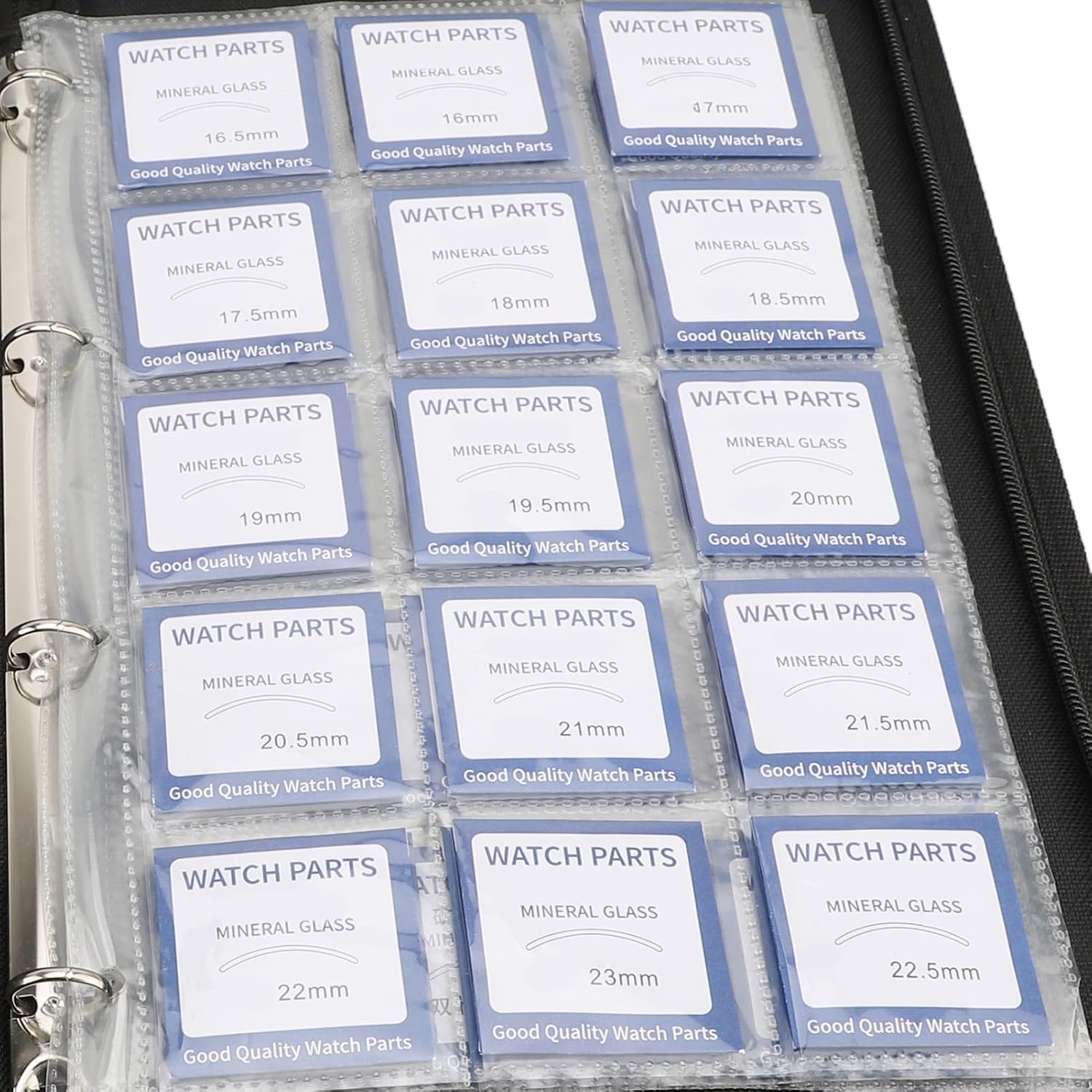 Yosoo 59pcs Clear Double Dome Watch Glass Lens Replacement Parts for Watchmaker, Watch Mineral Glass Lens Double Dome Round Clear Watch Glass Replacement Parts for Lens