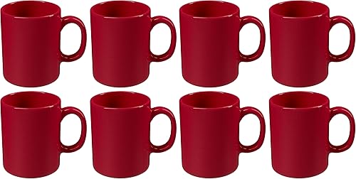 Miniatura 15 de Omniware Teaz Cafe - Juego de 4 tazas de café clásicas de 11 onzas, tazas de café de gres vintage, nostálgico inspirado en los años 50, estética