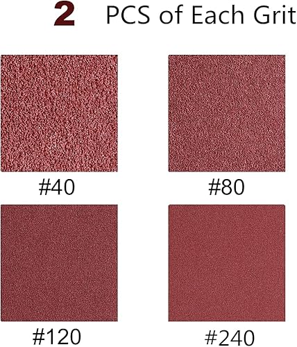 Miniatura 8 de Correas de lijado de óxido de aluminio de 38 x 13 pulgadas, 6 de cada una de 4080120240 bandas abrasivas de grano surtido para lijadora de banda de