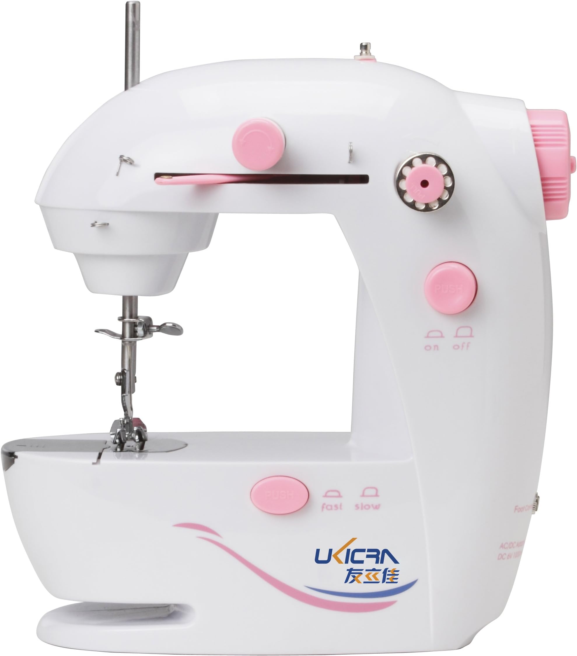 Ukicra Easy Bobbin Winding Sewing Machine with Double Speed, Mini