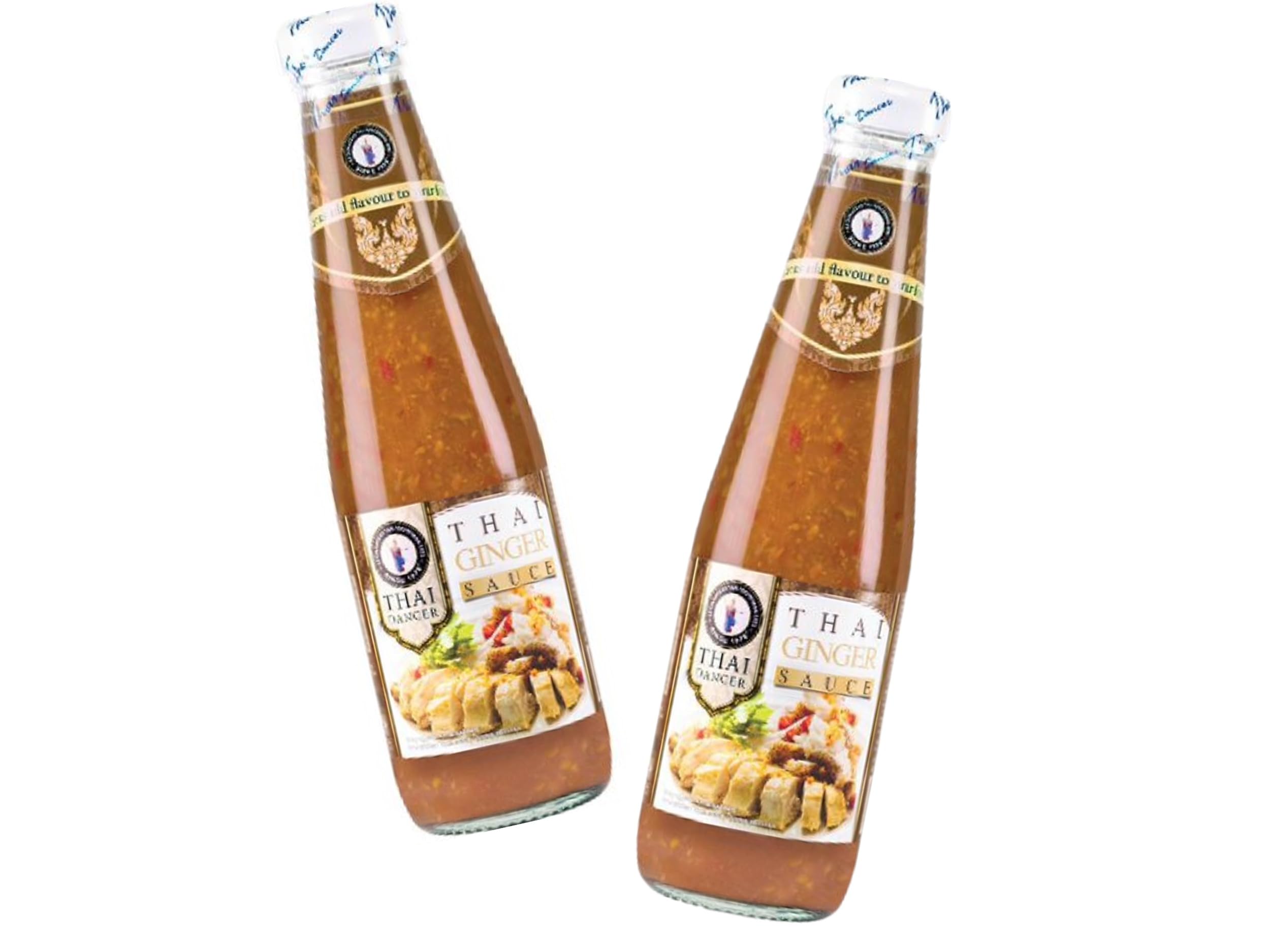 THAI DANCER Lot de 2 bouteilles de sauce thaïlandaise authentique au gingembre OG ASIA 600 ml