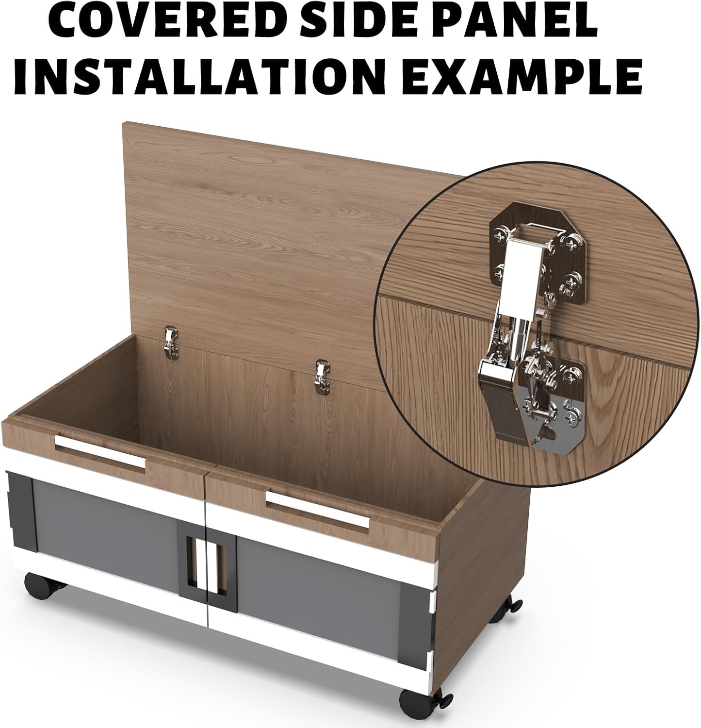 BESTEEL 80 Pack Hidden Hinges Soft Close Surface Mount Kitchen Cabinet Hinges, Concealed Cabinet Hinges for Cabinet Doors Frameless,No Pre-drilled for Kitchen Cupboard, Surface Mount Hinges