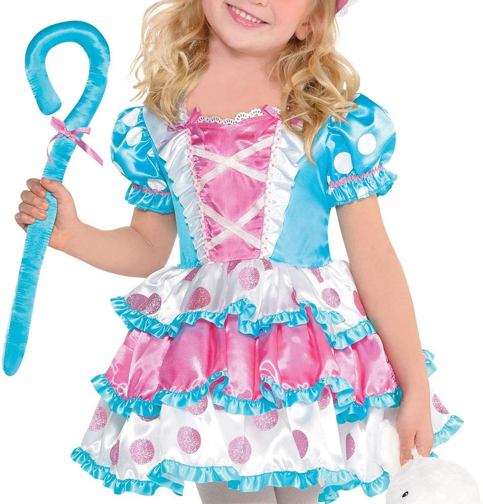 amscan Girls Little Bo Peep Costume, Small (4-6)- 3 pcs, Multicolor : Clothing, Shoes & Jewelry