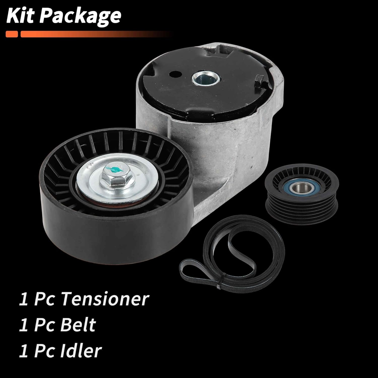 1 Set Drive Belt Tensioner Kit for Dodge Durango V6 3.6L 2016-2021 Serpentine Belt Drive Kit with Tensioner No.5184617AC