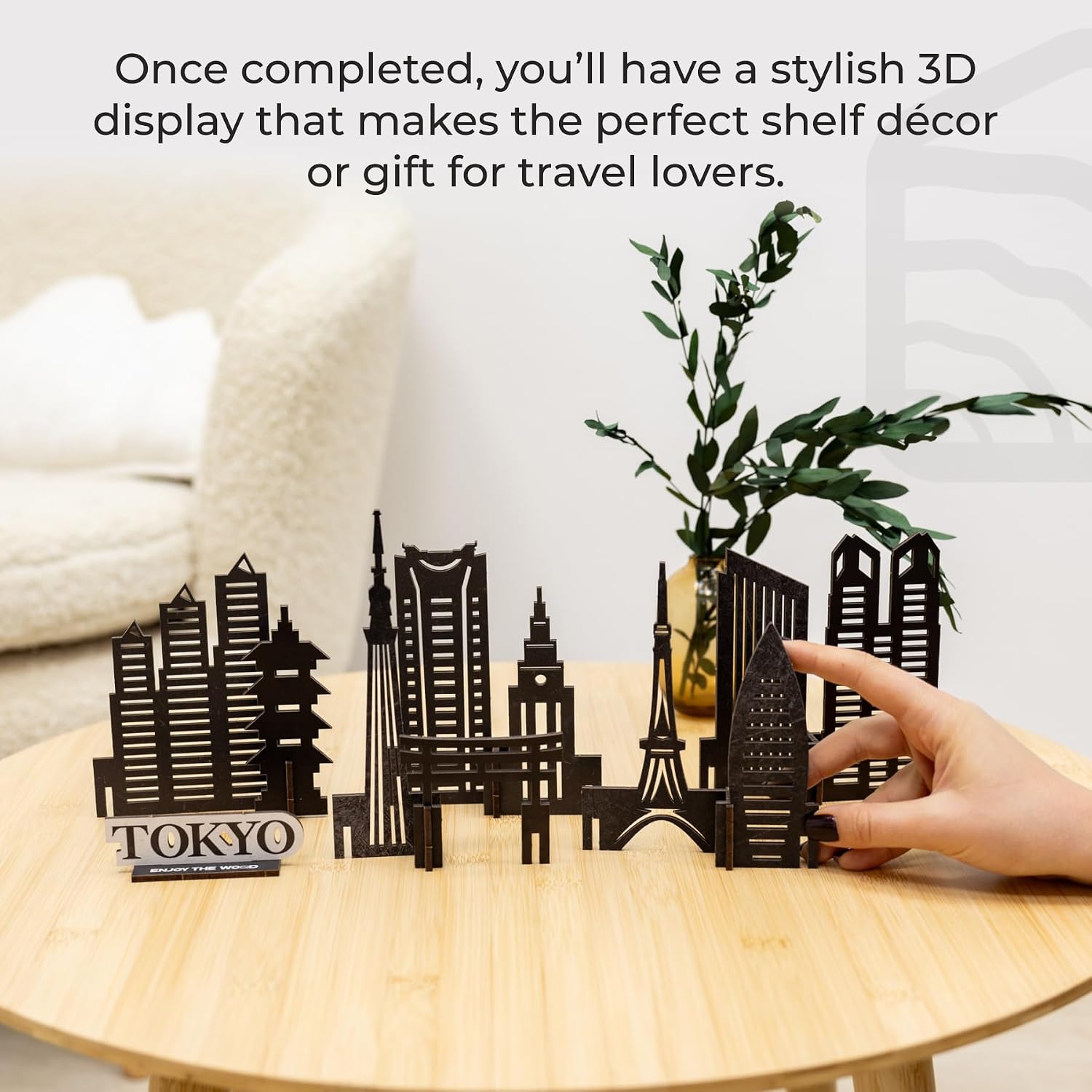 Enjoy The Wood Wooden Tokyo City Skyline 3D Puzzle Model (Tokyo) image 4