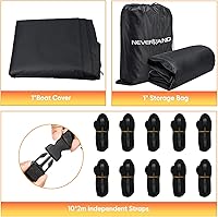 Vista 9 de NEVERLAND Cubierta de barco pontón impermeable de alta resistencia remolcable Cubierta de barco de grado marino de poliéster lona se adapta a barcos