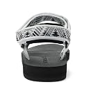 Muboliy Women's Original Sandals Comfortable Quick-Drying Casual Sport Sandal Walking Hiking Water Sandals With Arch Support, White/Grey, 9 gallery image