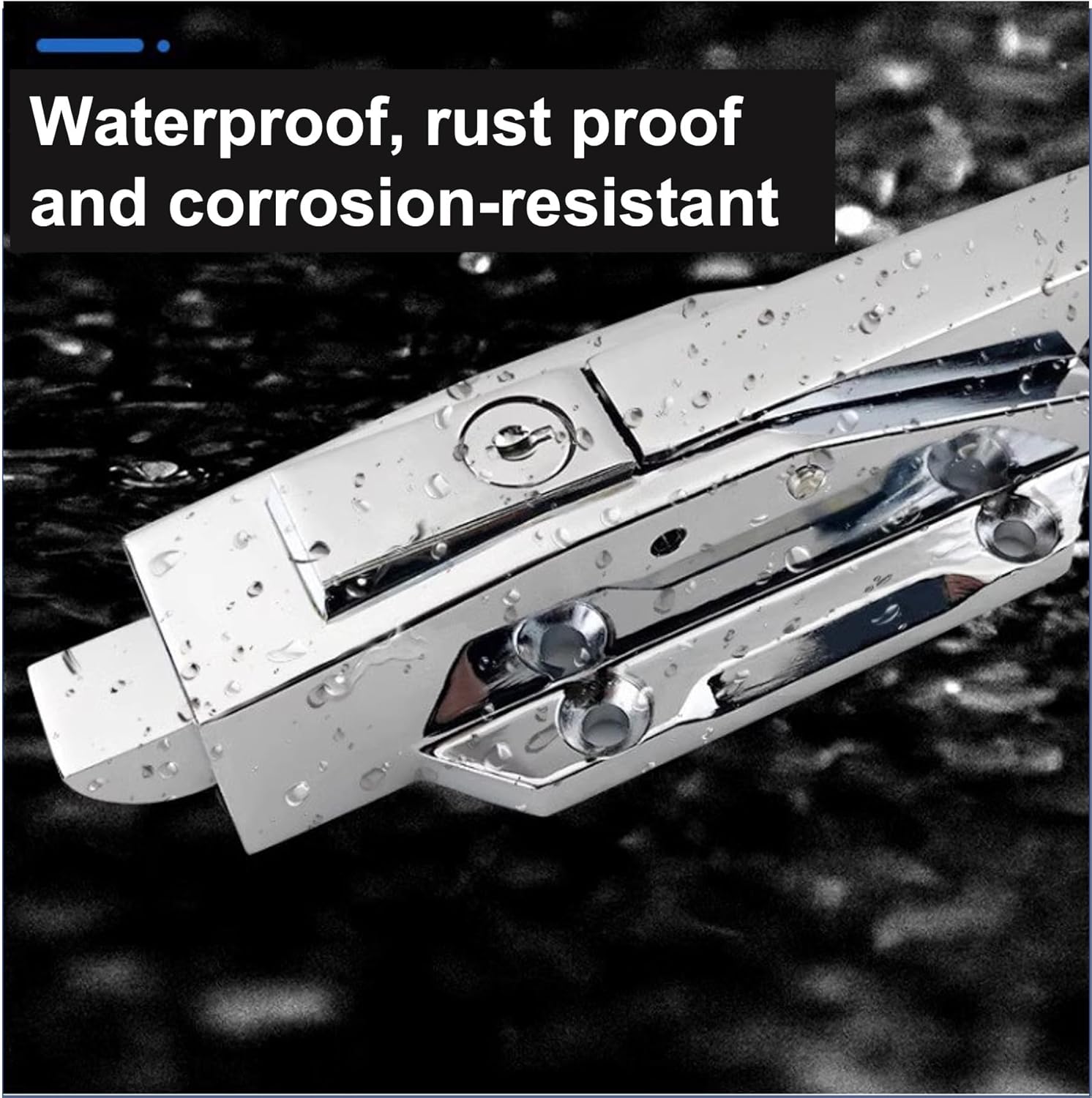 RQG Walk in Cooler Door Handle, Walk in Cooler Door Closer Complete Latch Kit, Freezer Doors Handle, Coolers Radial Latch,Offset -1/5 in to 3/5 in,for Freezer Door Locks, Oven Locks(Silver, Offset)